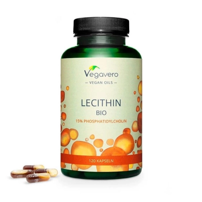 Vegavero Lecithin Bio - Лецитин био, 120 капсули