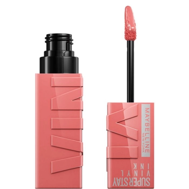 MAYBELLINE NEW YORK VINYL INK Tечно червило 100 charmed