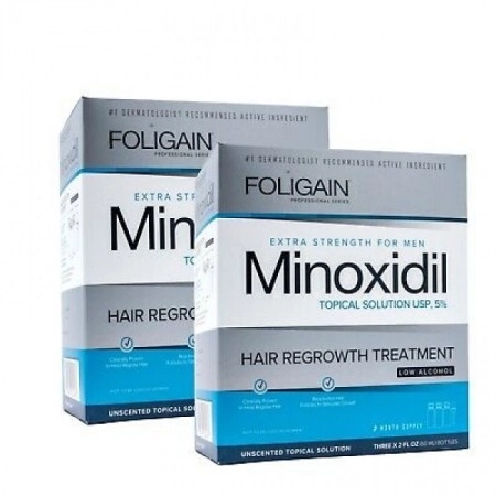 FOLIGAIN.P5 (Low Alcohol Formula) MINOXIDIL 5% 3x60ml Срещу косопад и оплешивяване