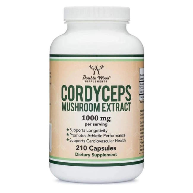Double Wood Енергия и имунитет - Кордицепс, 210 капсули