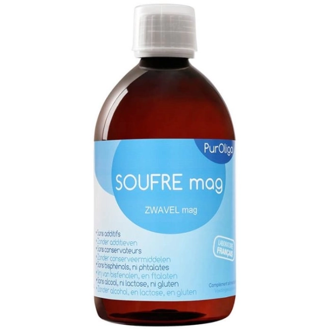 Laboratoire Studix – Catalyons Soufre Mag PurOligo / Магнезий (Сулфат), Йонизиран разтвор, 500 ml