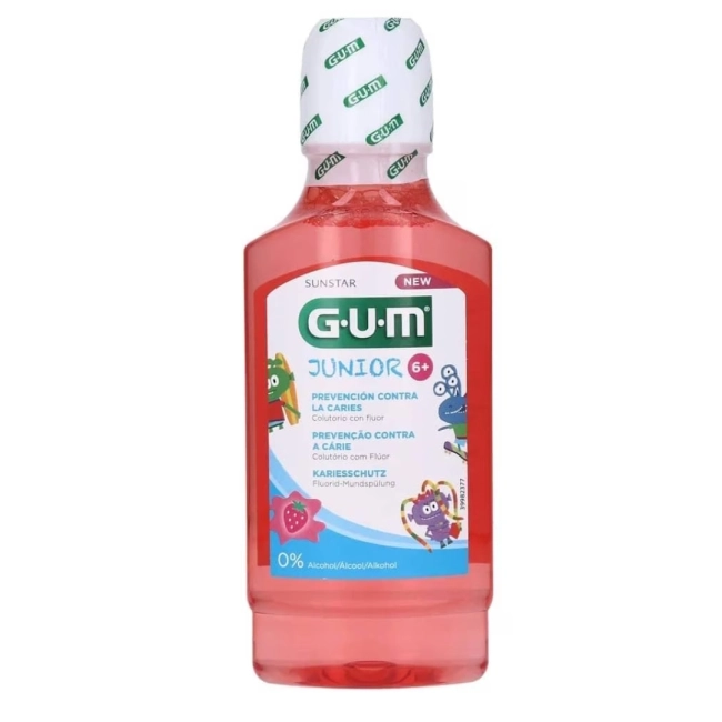 GUM Junior Вода за уста с ягодов вкус 6+ години 300 мл