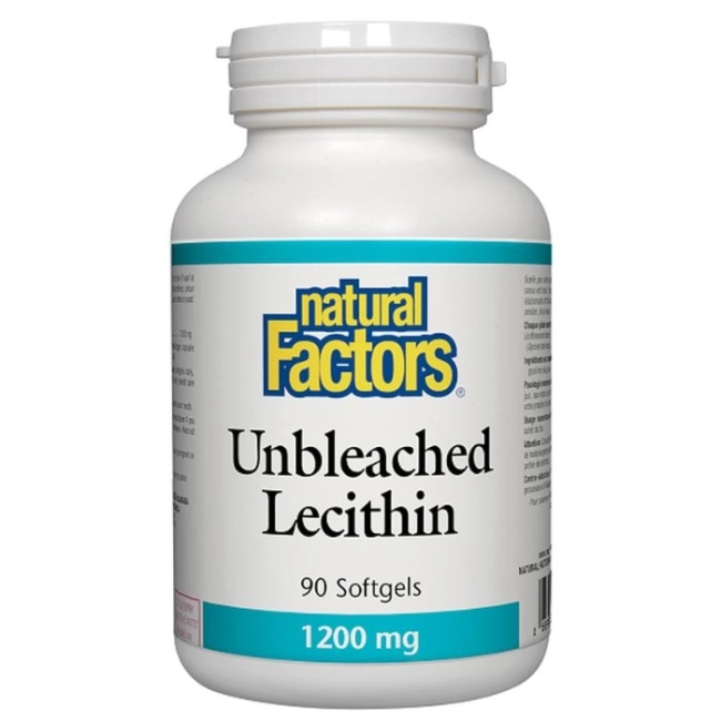 Natural Factors Лецитин неизбелен - Lecithin 1200 mg, 90 софтгел капсули