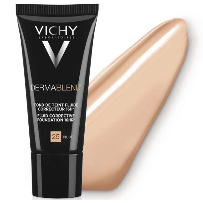 Vichy Dermablend Коригиращ фон дьо тен флуид за нормална до смесена кожа 25 телесен SPF35 30 мл