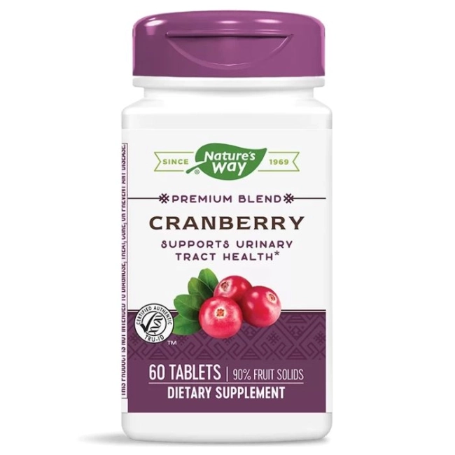 Nature’s Way Червена боровинка концентрат & витамин С - Премиум формула срещу уроинфекции, 60 таблетки