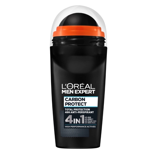 L’Oreal Men Expert Carbon Protect 5in1 Део рол-он против изпотяване за мъже 50 мл