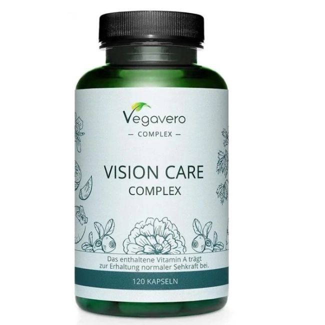 Vegavero Комплексна грижа за зрението - Vision Care Complex, 120 капсули