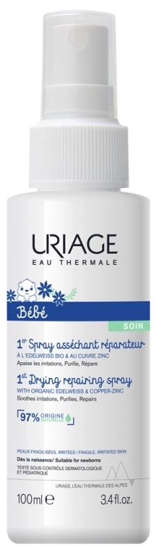 URIAGE Bebe 1er Cu-Zn+ Противовъзпалителен спрей за бебета 100 мл