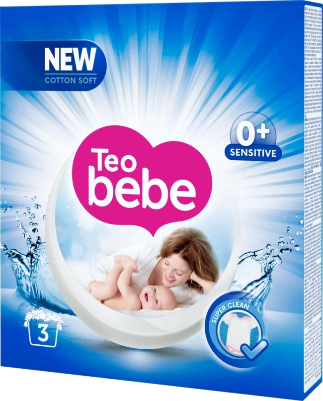 Teo Bebe Прах за пране Sensitive Син 225 гр.