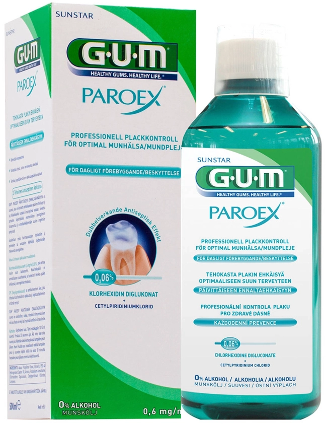 GUM Paroex 0,06% Вода за уста 500 мл
