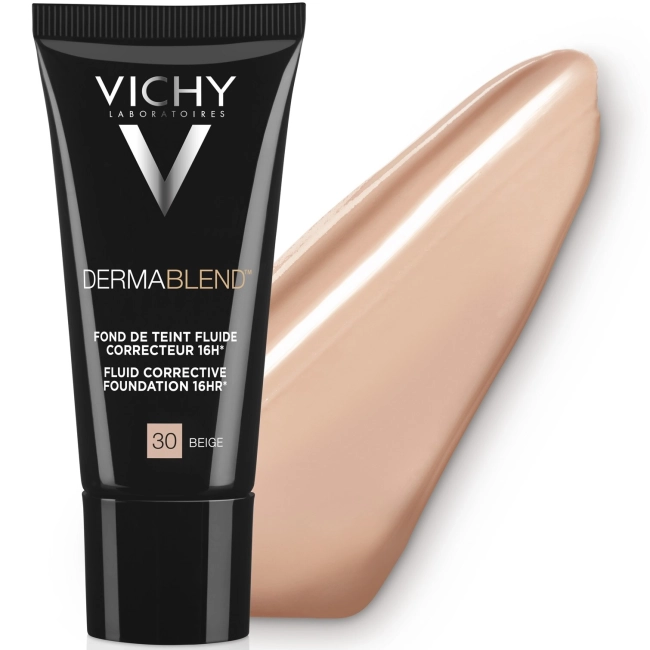 Vichy Dermablend Коригиращ фон дьо тен флуид за нормална до смесена кожа 30 бежов SPF35 30 мл