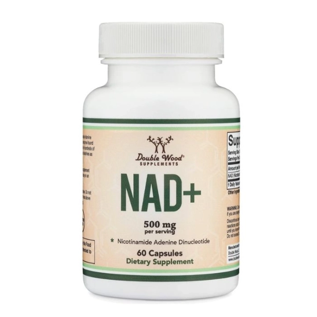 Double Wood Клетъчно здраве - NAD+ Никотинамид Аденин Динуклеотид, 500 mg x 60 капсули