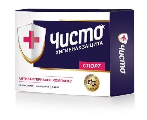 Чисто Антибактериален сапун Спорт 100 гр