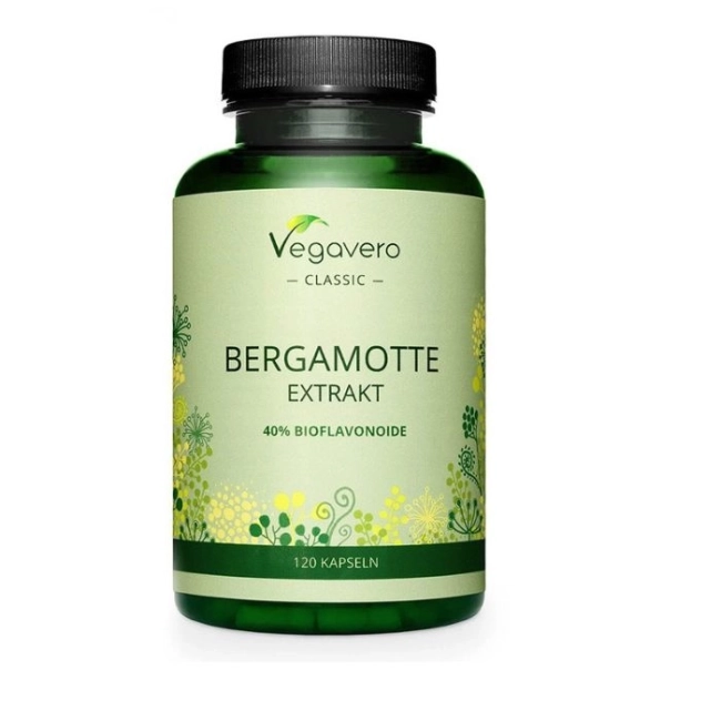Vegavero Диабет и здраво сърце - Бергамот (екстракт), 120 капсули