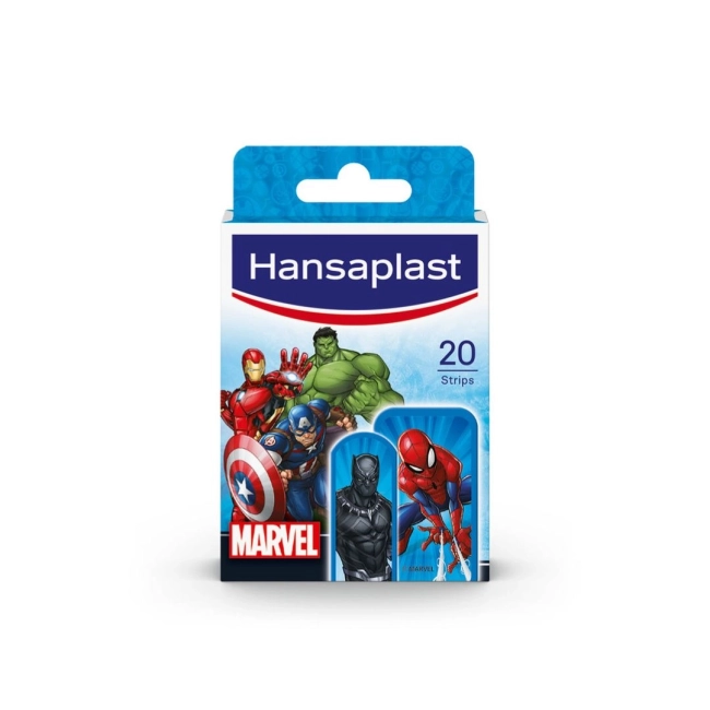 Hansaplast Marvel Avengers Детски пластири с рисунки 20 бр.