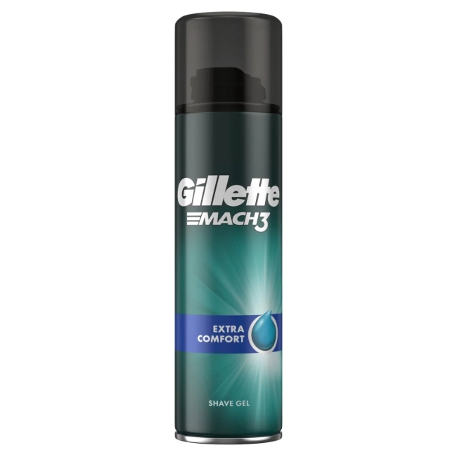 Gillette Mach3 Extra Comfort Успокояващ гел за бръснене за мъже 200 мл