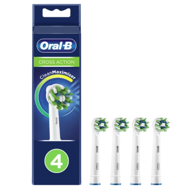 Oral-B CROSS Action Резервна глава за електрическа четка 4 броя