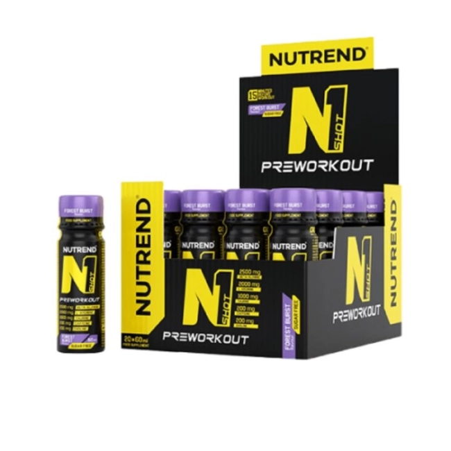 Nutrend N1 Shot 20 шота x 60 мл с вкус на Горски плодове