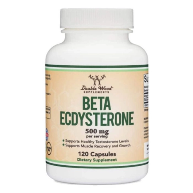 Double Wood Beta ecdysterone / Бета екдистерон, 500 mg, 120 капсули