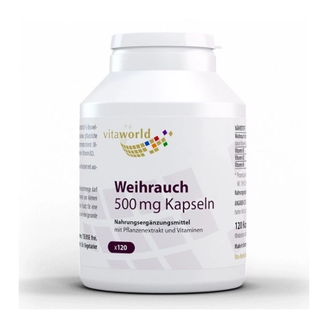 Vita World За здрави стави - Босвелия, 500 mg + Витамин В1,В2, В6, 120 капсули