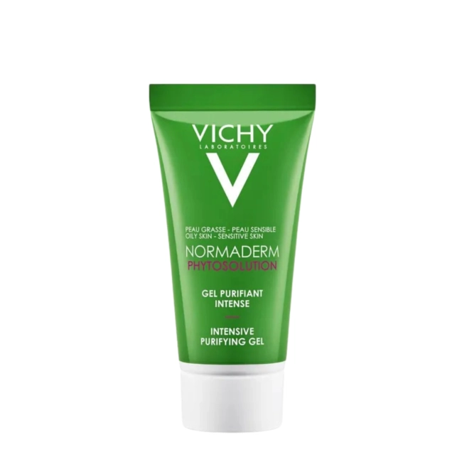 Vichy Normaderm Phytosolution Почистващ гел за лице за мазна и склонна към акне кожа 15 мл