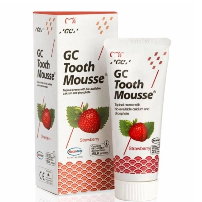 GC ToothMousse Реминерализиращ крем с вкус на ягода 35 мл