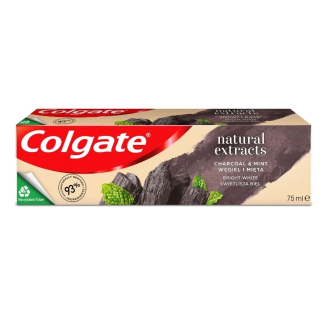 Colgate Natural Extracts Charcoal & White Паста за зъби с активен въглен 75 мл