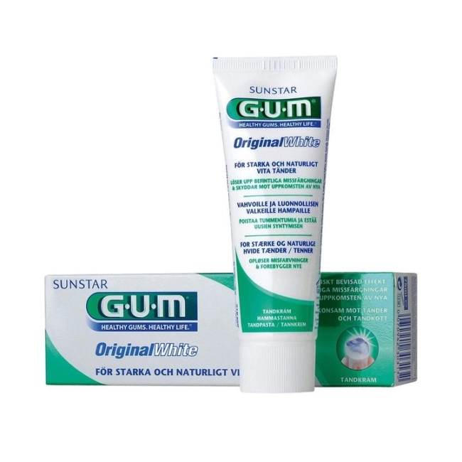 GUM Original White Избелваща паста за зъби 75 мл