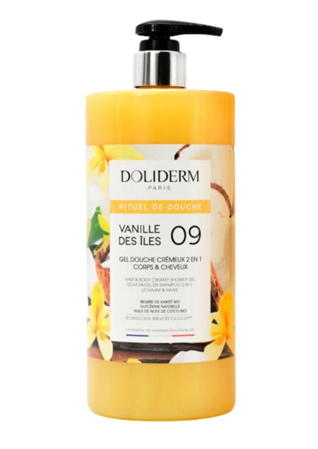 Doliderm Vanille Des Iles 09 Кремообразен душ гел 2в1 1 л.