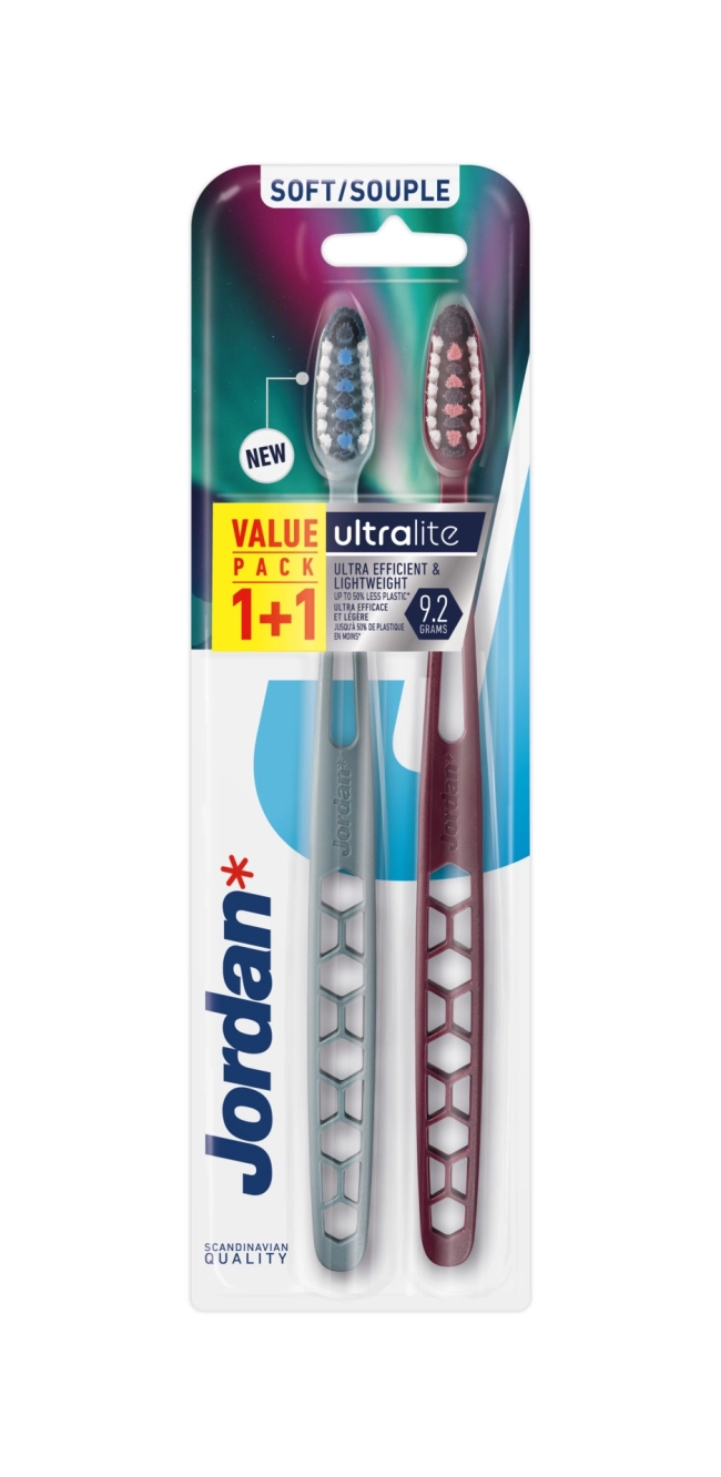ПРОМО ДУО Jordan Ultralite Четка за зъби Софт 1+1