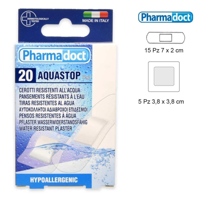 Pharmadoct Aquastop Водоустойчив пластир 20 бр