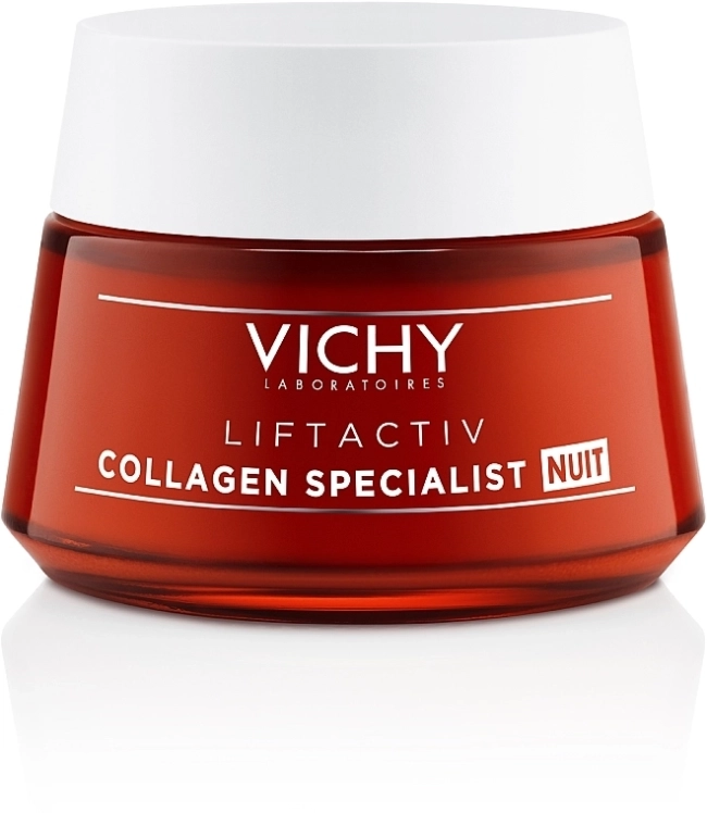 Vichy Liftactiv Collagen Specialist Нощен крем за лице против бръчки за всеки тип кожа, 50 мл