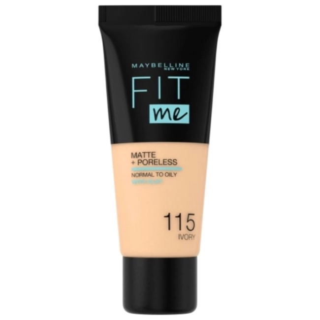 MAYBELLINE NEW YORK FIT ME MATTE Фон дьо тен 115 IVORY, 30 мл.