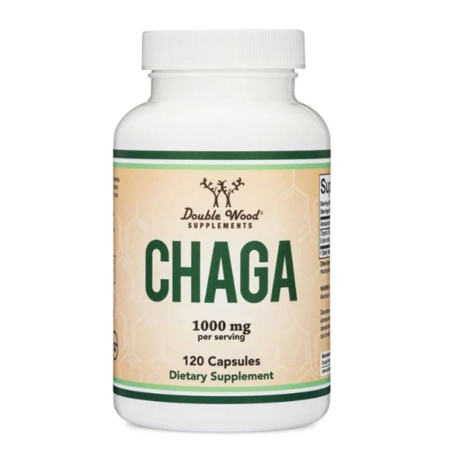 Double Wood Chaga - Чага, 120 капсули