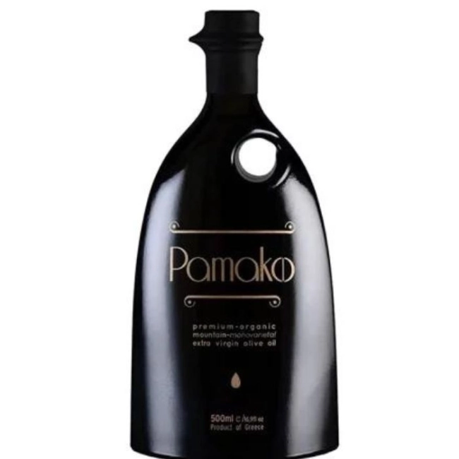 Pamako Студено пресовано маслиново масло органик (моносортово) - Зехтин с високо съдържание на полифеноли, 500 ml