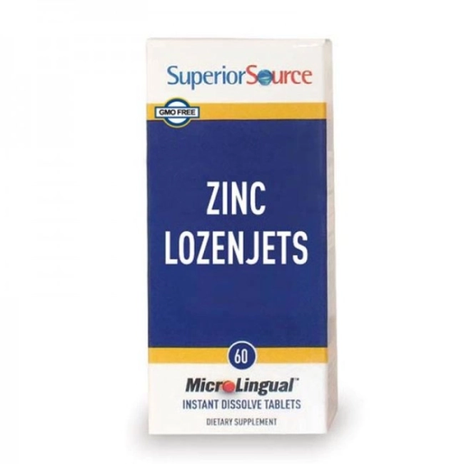 Superior Source Цинк + Витамин С - повишава имунитета, 60 сублингвални таблетки
