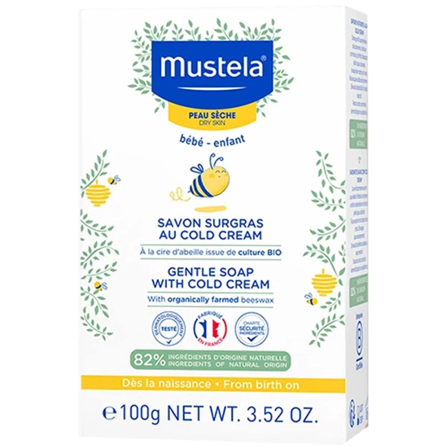 Mustela Нежен сапун с колд крем за суха кожа 100 гр