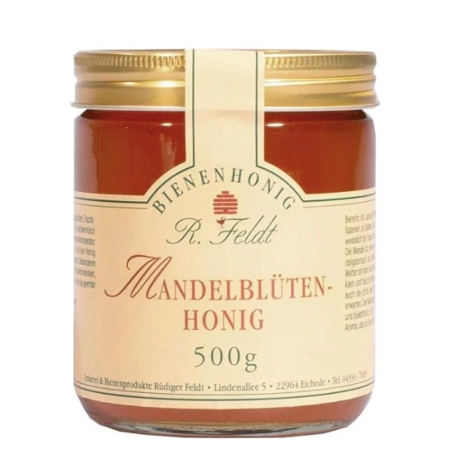 Rüdiger Feldt Пчелен мед от бадемов цвят, 500 g