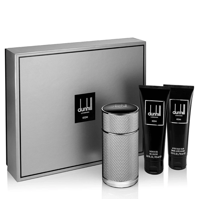 Dunhill Icon Комплект за Мъже - EdP 50 ml + Афтършейв балсам 90 ml + Душ гел 90 ml