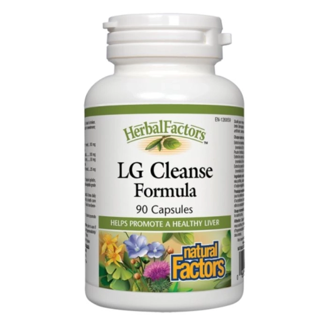 NaturaL Factors LG Cleanse – за здрав жлъчен мехур - Формула с бял трън, артишок, глухарче и куркума, 90 капсули