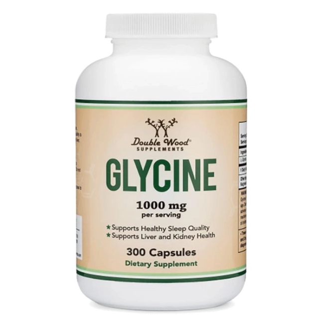 Double Wood Glycine / Глицин, 300 капсули