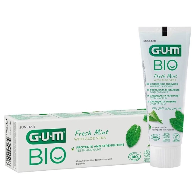 GUM Bio Fresh Mint Паста за зъби и венци с алое вера 75 мл