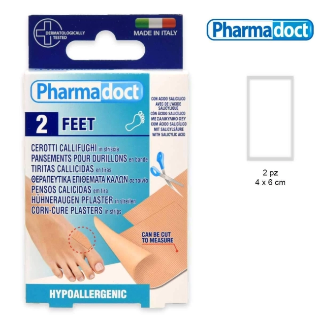 Pharmadoct Памучен пластир на лента за лечение на мазоли размер 4х6 см 2 броя