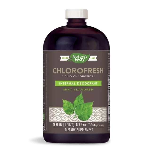 Nature’s Way Хлорофреш® Течен Хлорофил – Детоксикация и свежест - Chlorofresh® Liquid Chlorophyll, 473 ml с ментов вкус