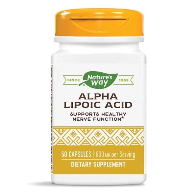 Nature’s Way Алфа-липоева киселина - При диабет и диабетна полиневропатия, 200 mg, 60 капсули