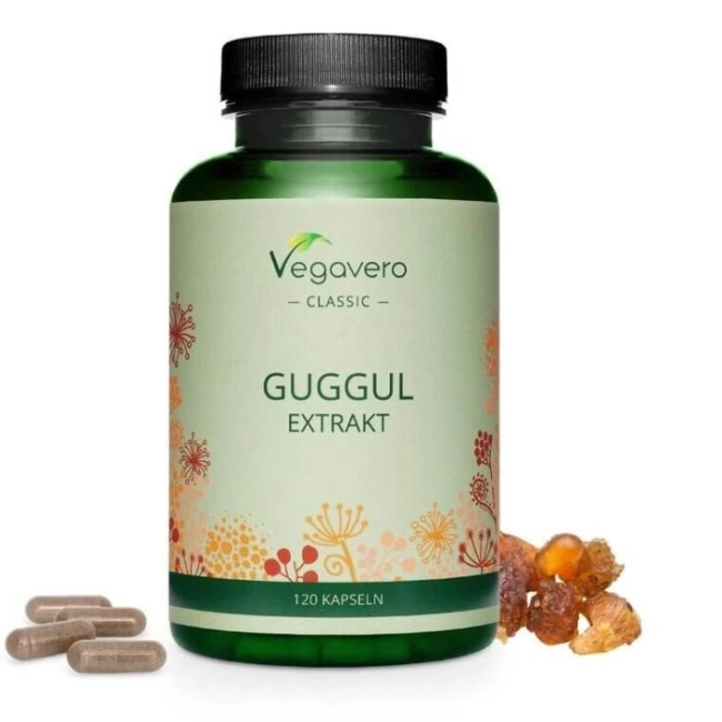 Vegavero Guggul Extract / Гугул, 120 капсули, 100% Vegan