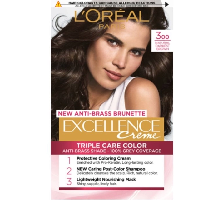 L’Oreal Excellence Creme Боя за коса 300 Natural Darkest Brown