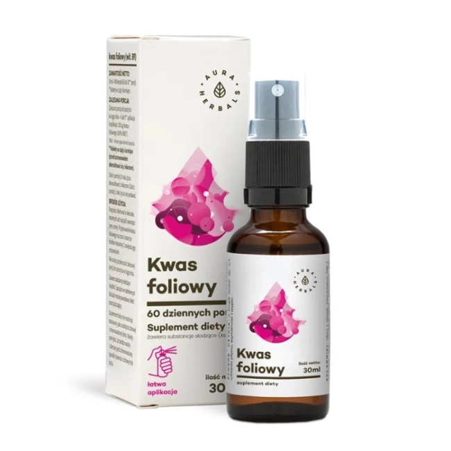 Aura Herbals Фолиева киселина, орален спрей 30 ml