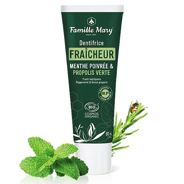 Famille Mary Паста за зъби с мента и зелен прополис, 50 ml