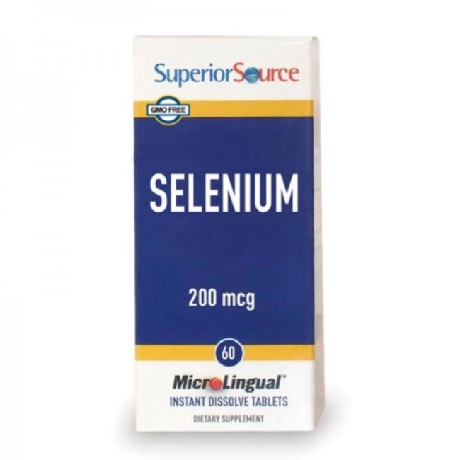 Superior Source Хормонален баланс - Селен (селенометионин), 200 µg х 60 сублингвални таблетки